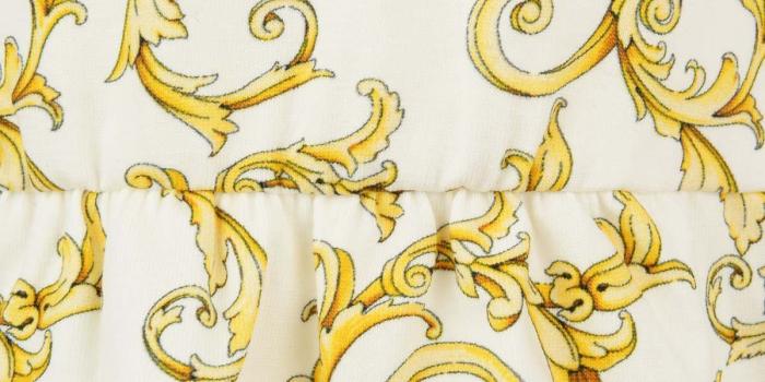 1200x1200 Young Versace Baby Girls Gold Baroque Print Top - Baby Girl - Gender
