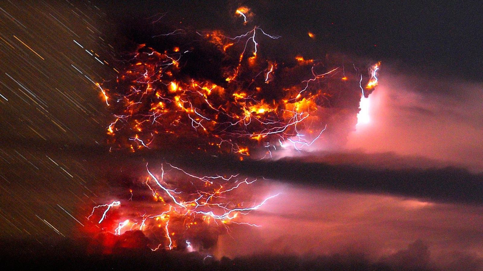 1920x1080 Awesome Volcano Lightning Wallpaper | Lovely Wallpapers | Volcano