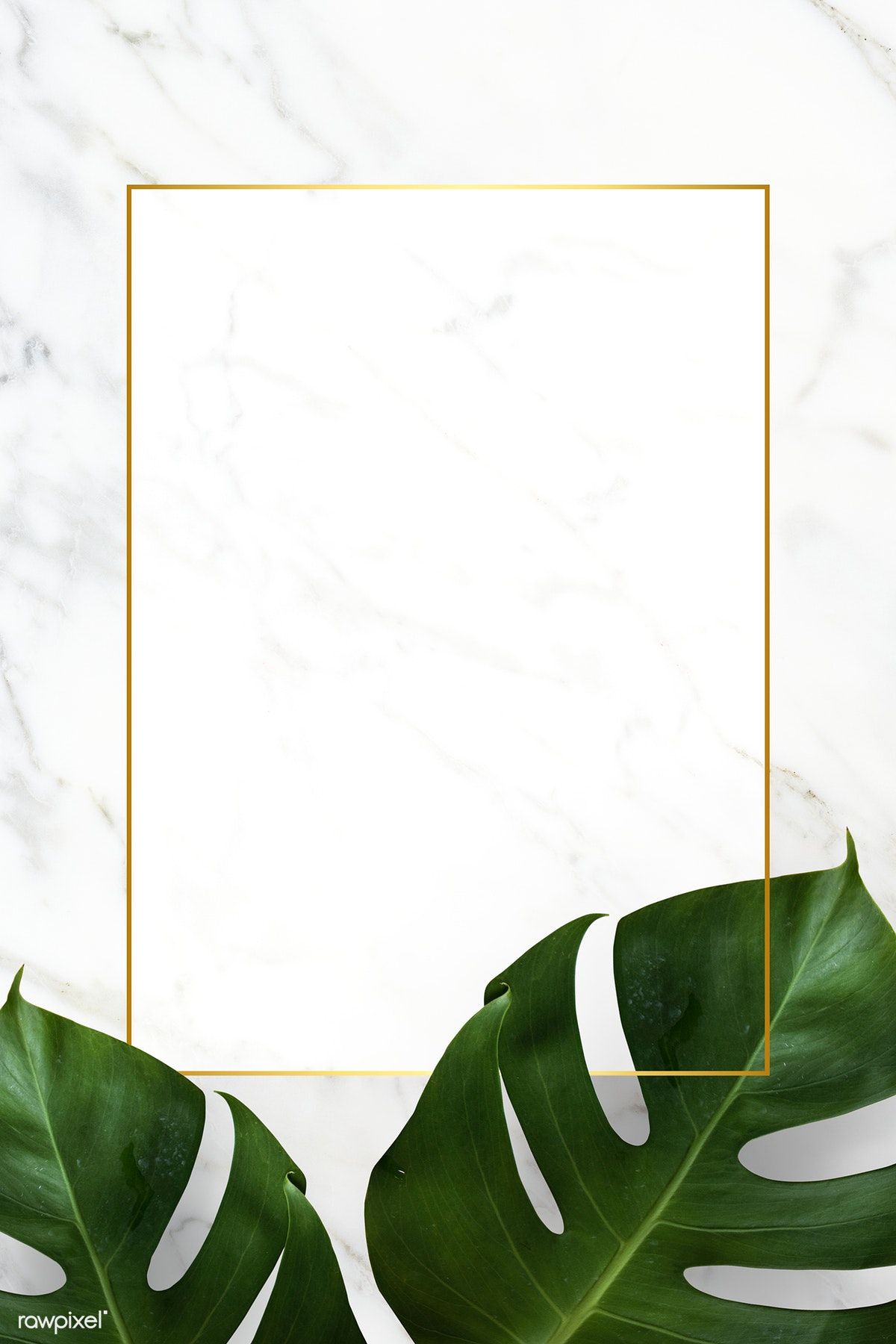 1200x1800 Download premium psd of Rectangle golden frame on a marble