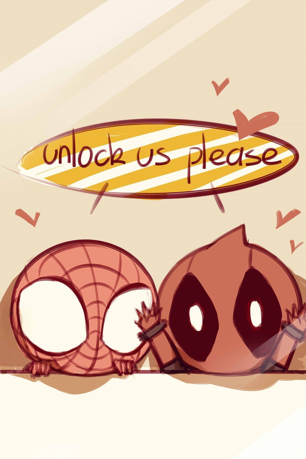 1024x1536 Spiderman and Deadpool Lockscreen- SO CUTE | Random | Deadpool