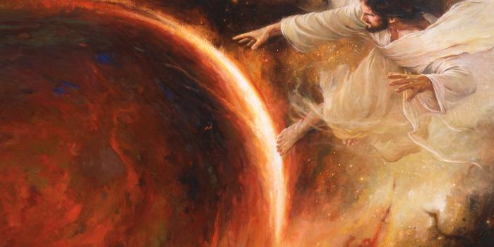 2132x1600 Jehovah Creates the Earth (Jesus Christ Creates the Earth and the