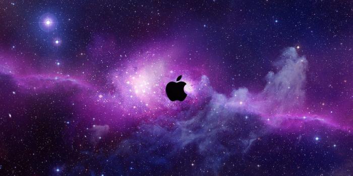 2880x1800 Purple Galaxy Apple Logo Wallpaper | kids | Hd galaxy wallpaper