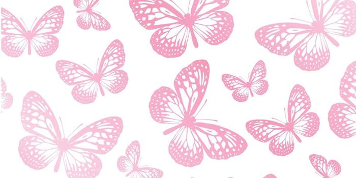 1500x1500 Butterfly Wallpaper White and Pink (FD40275) - - Amazon.com