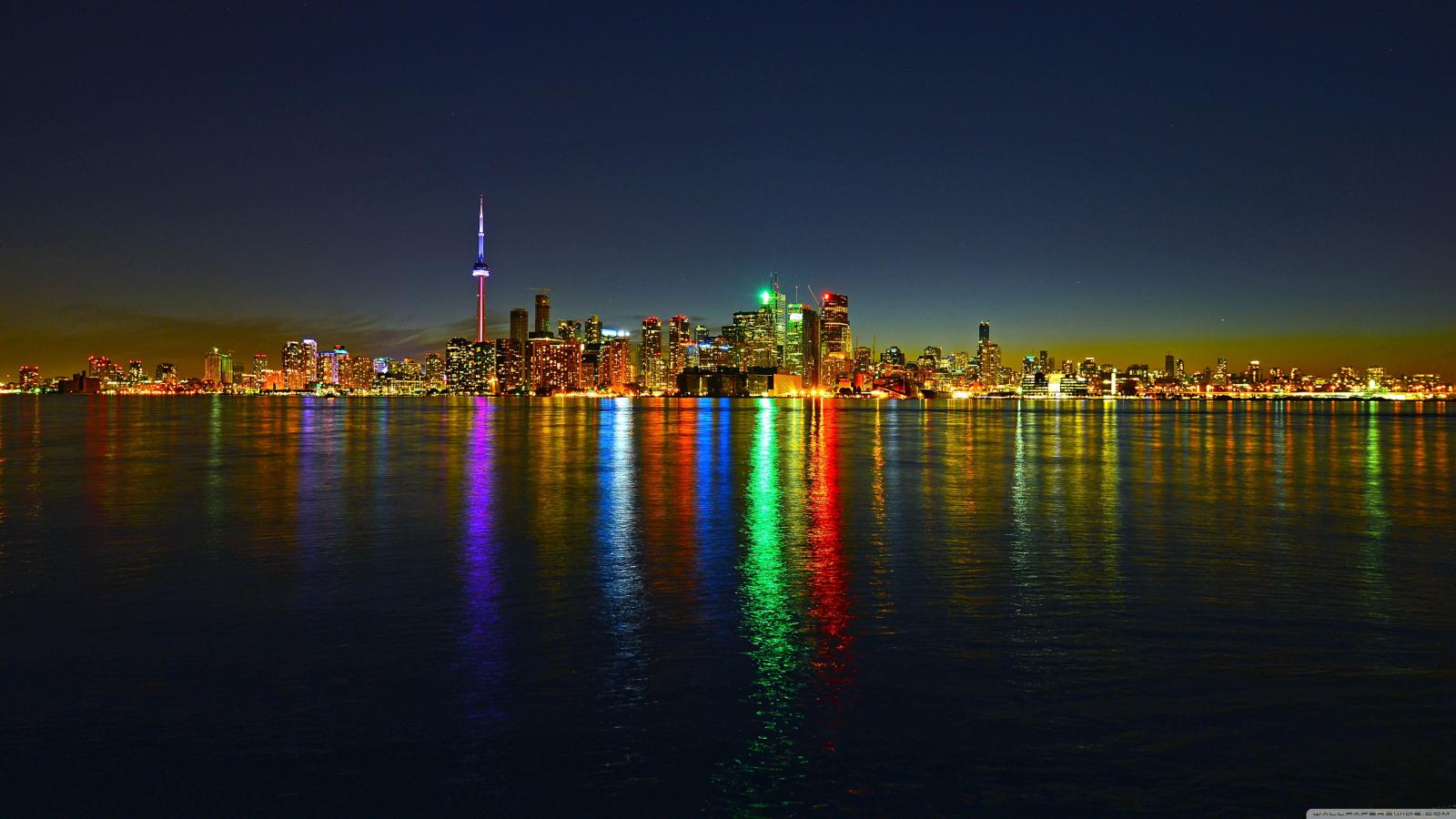 3840x2160 Toronto Skyline at Night ❤ 4K HD Desktop Wallpaper for 4K Ultra HD