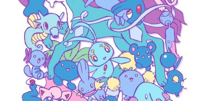 706x1136 Cute pokemon pink and blue ~ mew clefairy horsey chansey jigglypuff
