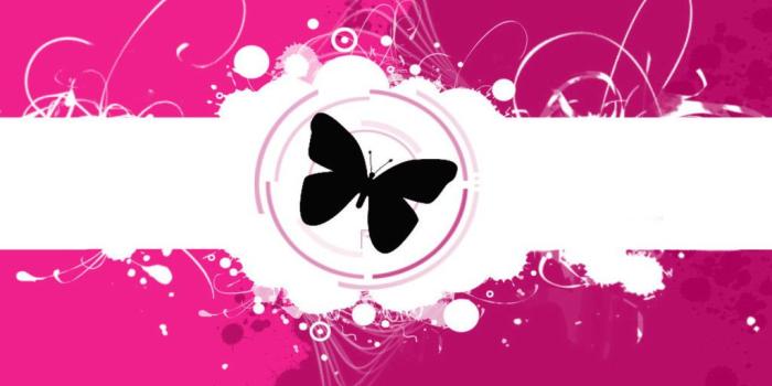 1024x768 Pretty Pink - Butterflies Wallpaper (13073364) - Fanpop