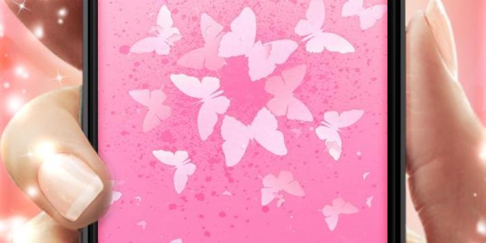 720x1280 Pink Butterfly Live Wallpaper for Android - Free download and