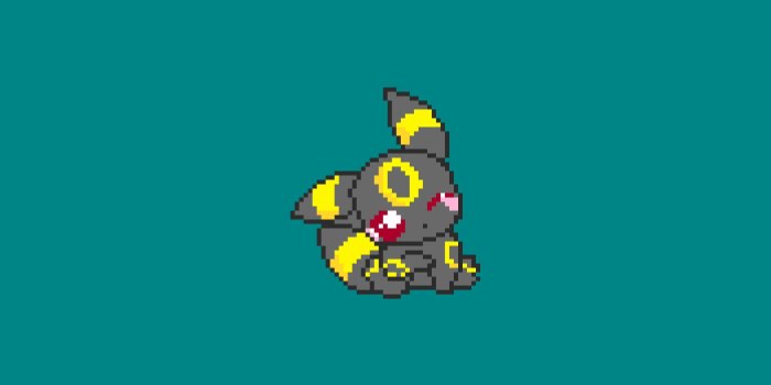 1920x1080 Umbreon Pokemon illustration, Pokémon, Umbreon, pixel art, pixels HD