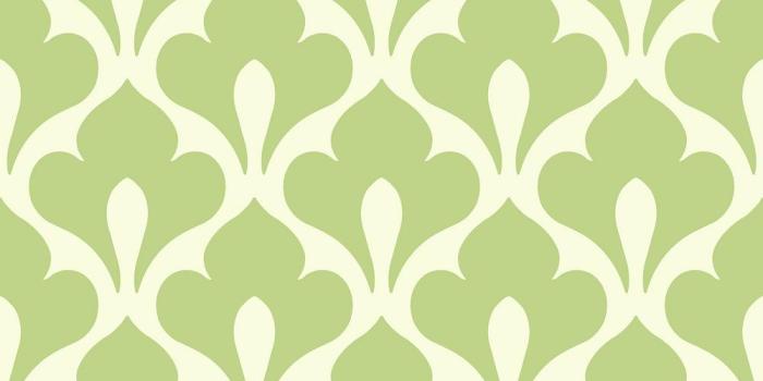 1000x1000 Grenada Lime and White Retro Fleur De Lis Wallpaper