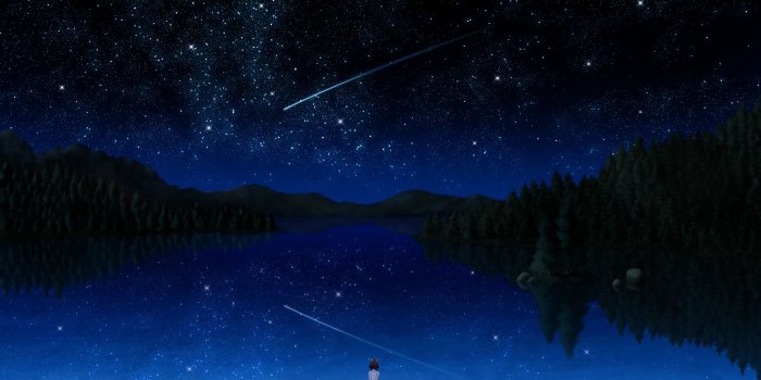 1920x1200 Stars and lake | Paysage manga, Paysage