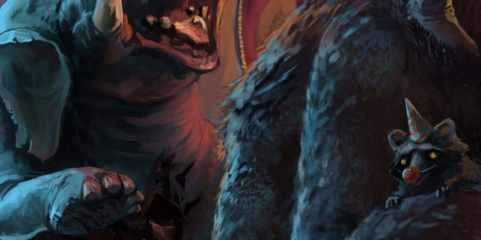 1080x1920 Download Zombie Art, Animals, bear, creature, Dark, fantasy, funny