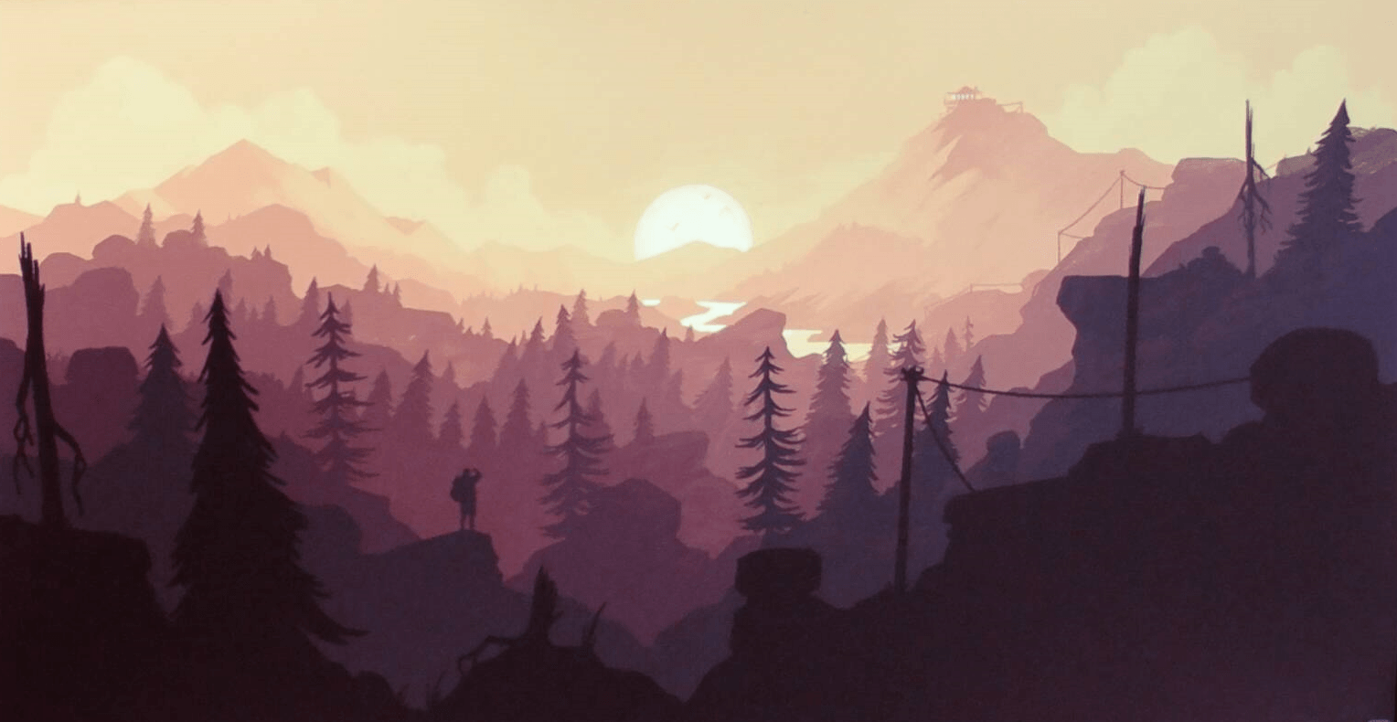 1528x790 Does anyone know where I can find this wallpaper? : Firewatch