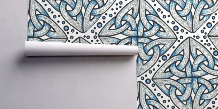 1024x1024 Celtic Knots wallpaper - whimzwhirled - Spoonflower