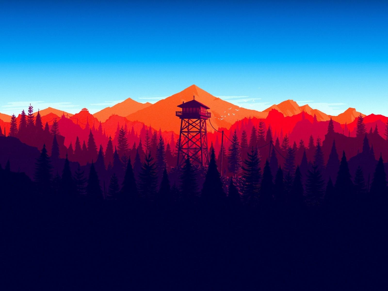 2048x1536 Download 2048x1536 Firewatch, Forest, Landscape, In-game