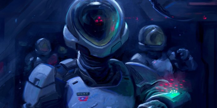 1920x1080 Three robots illustration, digital art, futuristic, astronaut