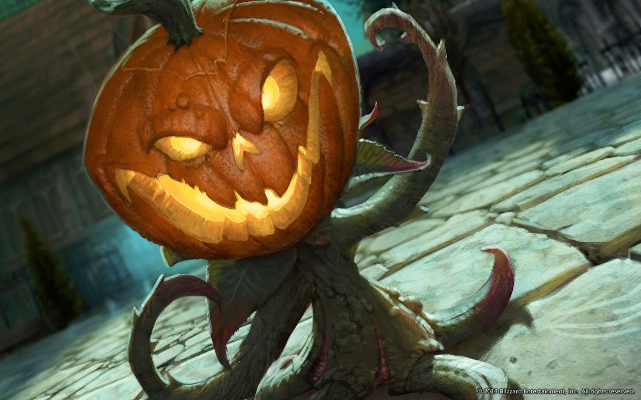 1280x800 Wallpaper WoW monster Hallows End Pumpkin Halloween Games