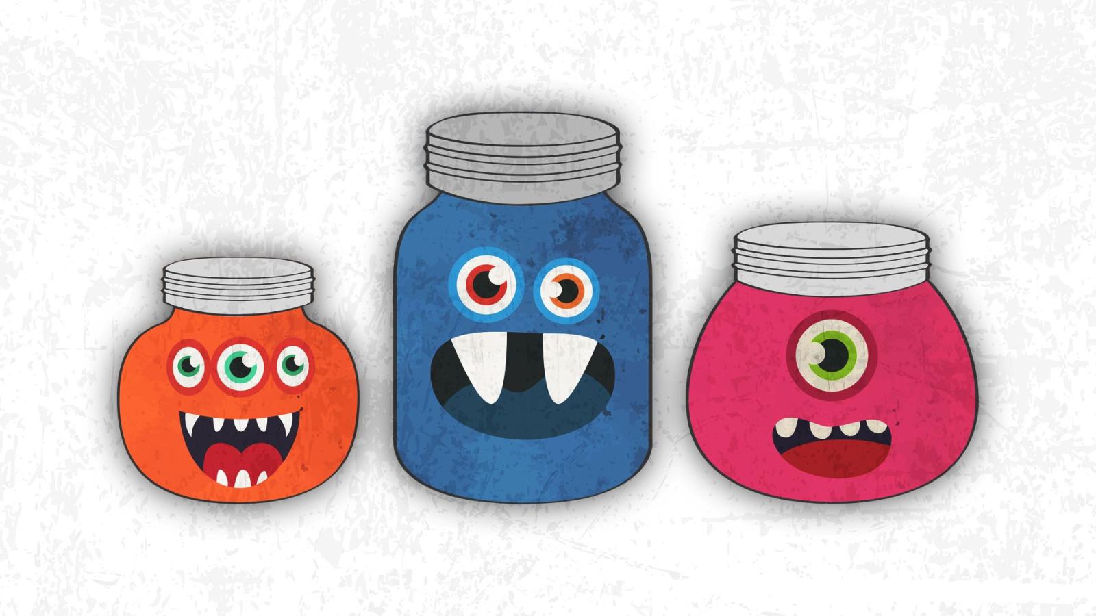 1920x1080 Free Halloween Mason Jar Monster Wallpaper /// Free Wallpaper - The