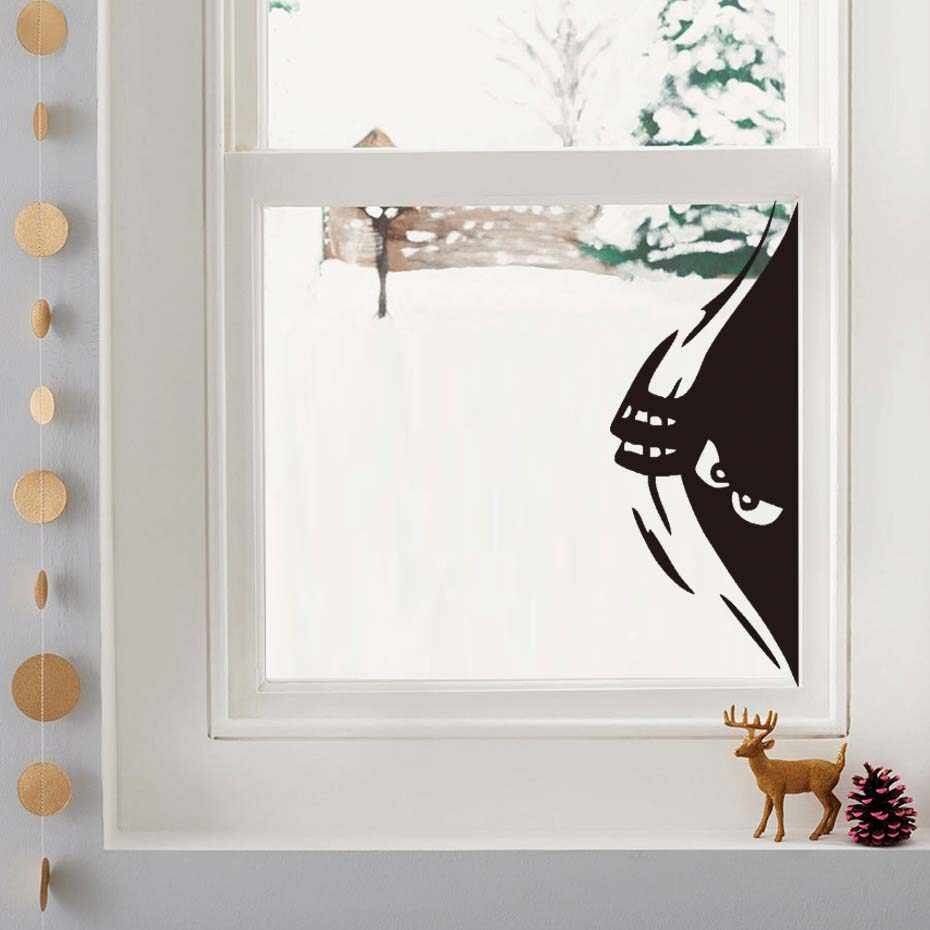 930x930 Sneaky Monster Peeking Halloween Party Decals Modern Wall Sticker For Kids  Nursery Bedroom Art Waterproof Wallpaper Home Decor