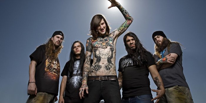 1920x1080 Download wallpaper 1920x1080 suicide silence, tattoo, rockers, sky
