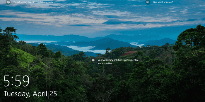 1600x900 Windows 10 Lock screen Nature Wallpapers