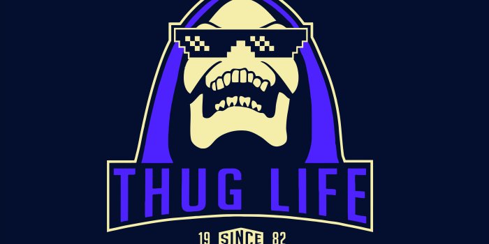8001x4784 Thug Life Logo, Life, Skull And Bones, Skeletor Hd - Thug Life, Hd