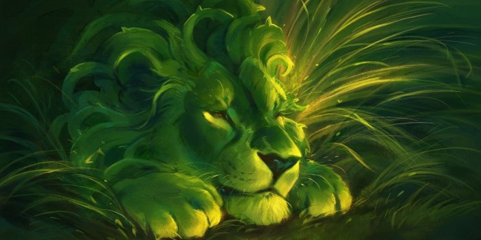 1332x850 Wallpaper greens, Leo, beast images for desktop, section арт - download