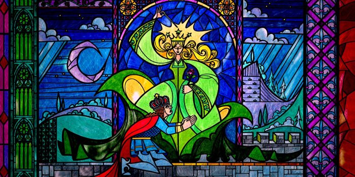 1600x900 Stained Glass Wallpaper - Beauty and the Beast Wallpaper (39325707