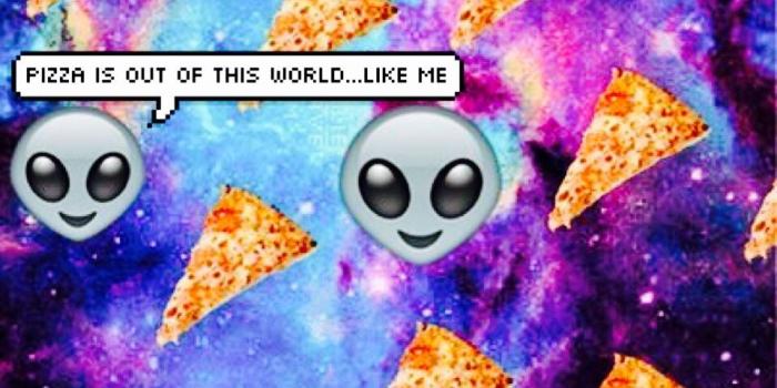 960x1280 iPhone / Android galactic pizza emoji background + Transparent