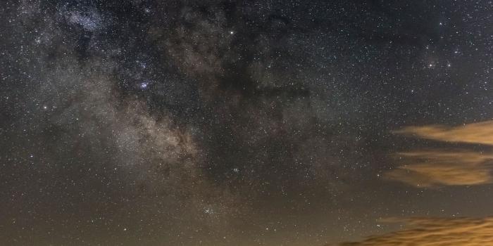 1920x1080 Stars Clouds Galaxy Orange Grey Sky Wallpaper - Wallpaper Stream