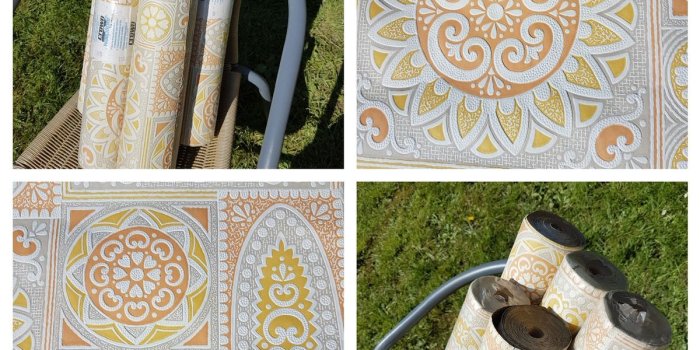 1200x1200 Vintage crown wallpaper 5 rolls Sunburst in PR8 Sefton for £50.00