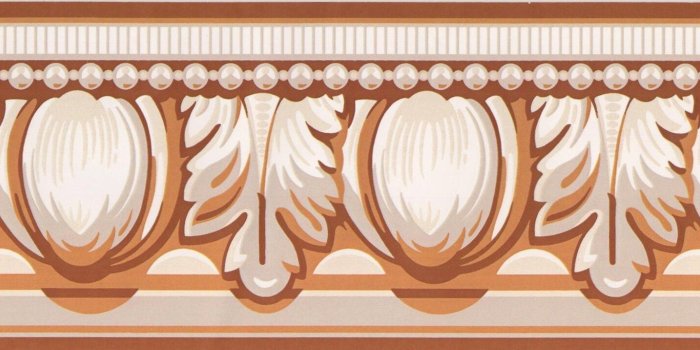 1446x716 Victorian Sepia Crown Molding Vintage Wallpaper Border Retro Design