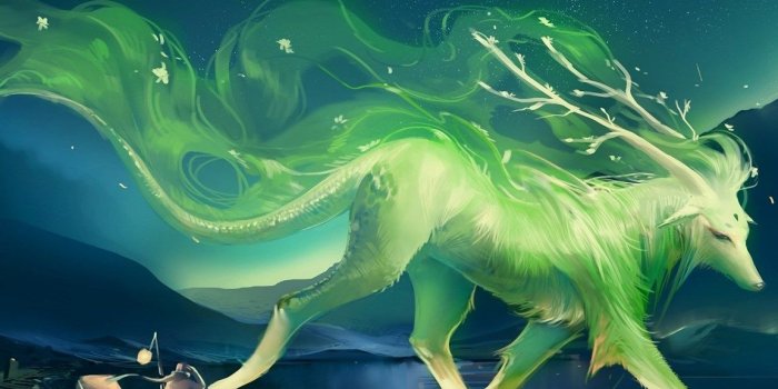 1152x864 Download Standart 4:3 1152x864 - Art, Beast, Dog, Horns, Lights, Man