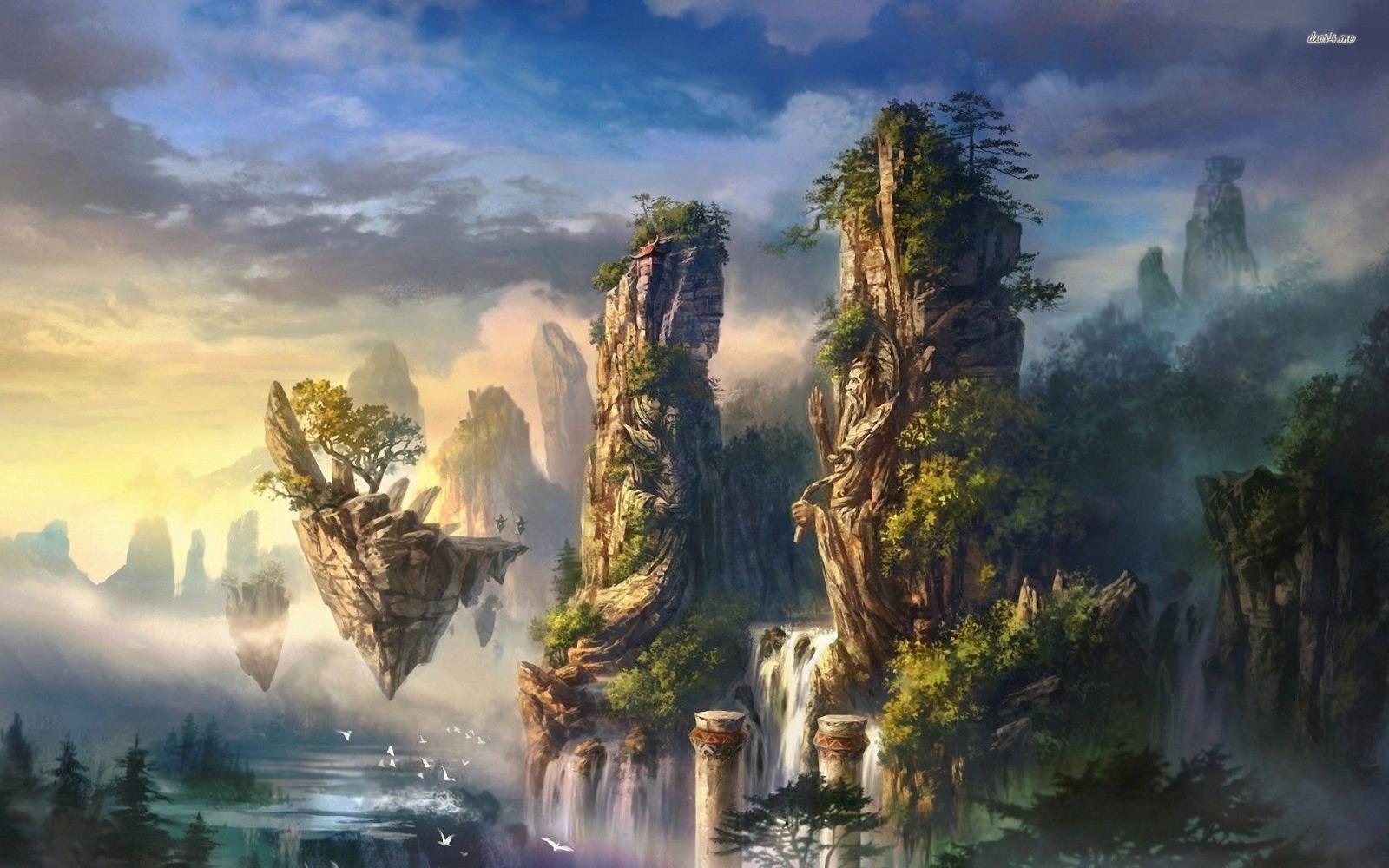 1920x1200 Floating islands wallpaper - Fantasy wallpapers - #9927