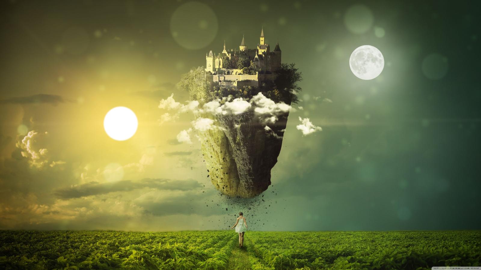 3840x2160 Floating Island ❤ 4K HD Desktop Wallpaper for 4K Ultra HD TV • Wide