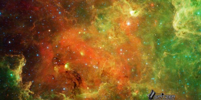 1920x1200 Download 1920 X - Green And Orange Space (#565791) - HD Wallpaper