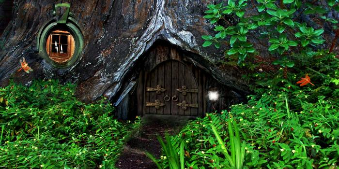 2560x1600 Magic House In The Woods wallpaper