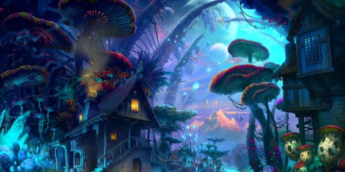 1920x1200 Moon, landscape, fantasy, magic :: Wallpapers