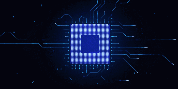 1920x1080 Microchip CPU Processor Turning On Motion Background - Storyblocks Video
