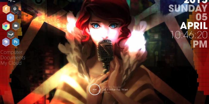 1915x1079 Transistor Theme : Rainmeter