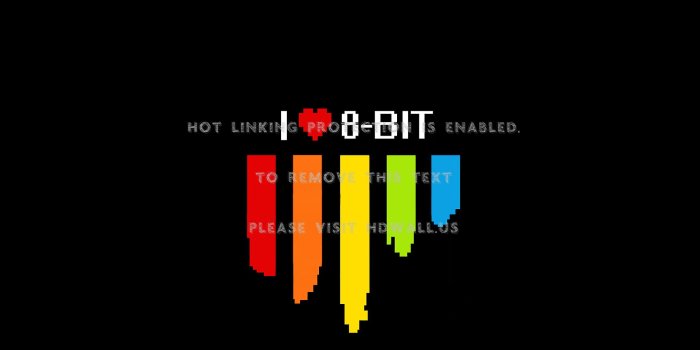 1920x1080 love multicolor spectrum 8bit black background 8-bit color