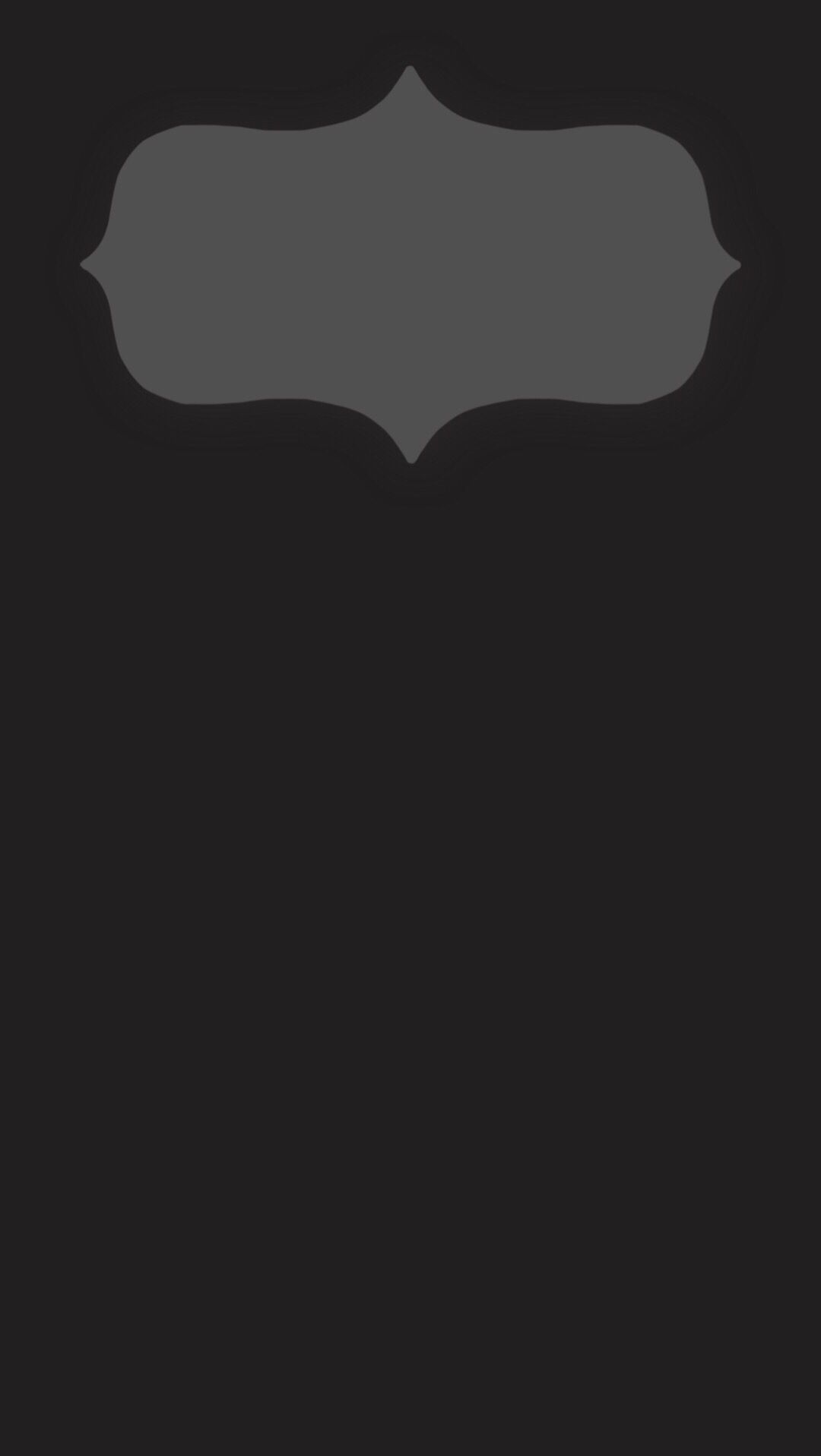 1080x1917 iPhone 6 Plus lock screen wallpaper. Minimal dark gray design with