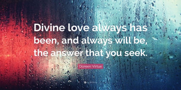 3840x2160 Doreen Virtue Quote: “Divine love always has been, and always will