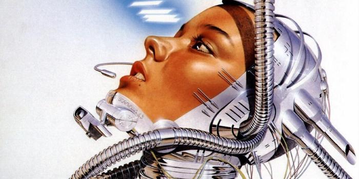 1900x1060 Cyborg robot girl face wires sci fi science mech tech face women