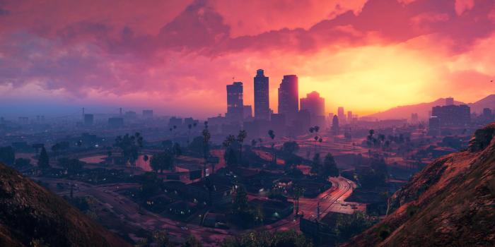 3840x2160 Wallpaper Grand Theft Auto V, Los Santos, Sunset, HD, 4K, Games, #8210