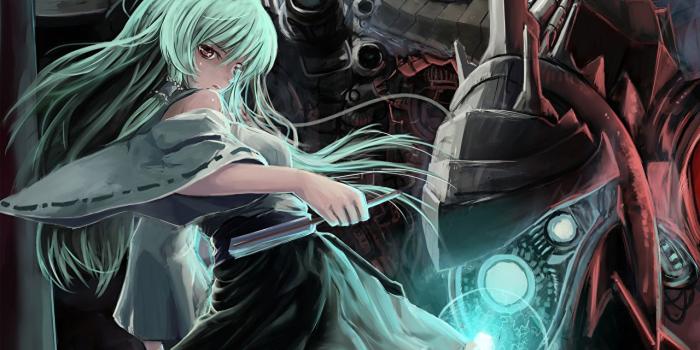 1280x800 Wallpaper robots Anime Girls Fantasy Technics Fantasy