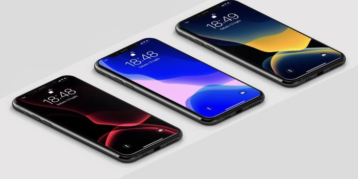 2048x1324 iOS 13 wallpaper in various colors for iPhone and iPad