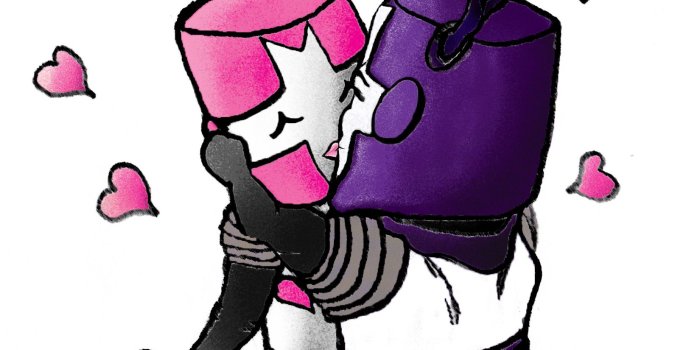 1650x2179 Castle Crashers Pink Knight - #traffic-club