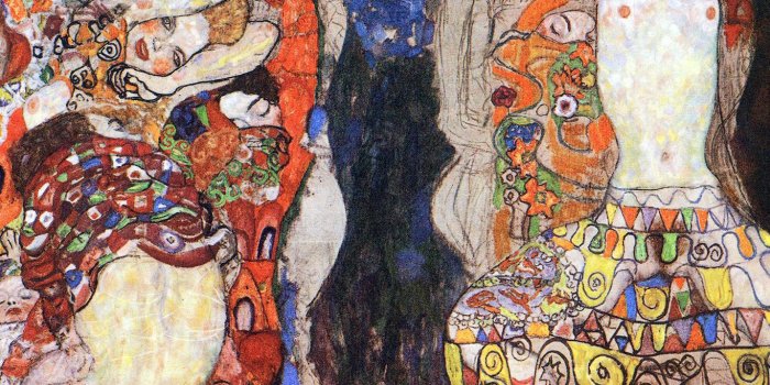 1366x768 wallpaper for desktop, laptop | ao96-gustav-klimt-paint-art-classic