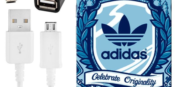 850x995 FineArts Combo of Adidas wallpaper HD UV Printed Mobile Back Cover,  Charging Cable and OTG Cable For Moto G4 Plus