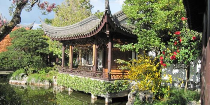 1024x768 Lan Su Chinese Garden HD Wallpaper, Background Images
